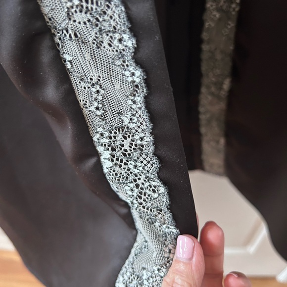 Anthropologie Flora Nikrooz Charmeuse Lace Night Midi Dress WITH MATCHING ROBE!! - Picture 6 of 10